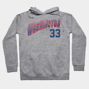 Retro Washington Number 33 Hoodie